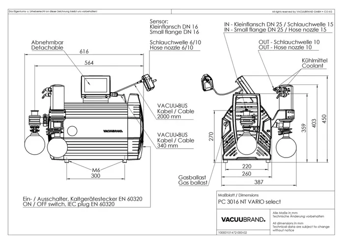 Unidades de bombeo químico PC VARIO select VACUUBRAND - Imagen 3