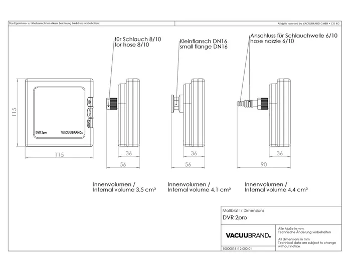 Vacuómetros portátiles DVR pro VACUUBRAND - Imagen 5